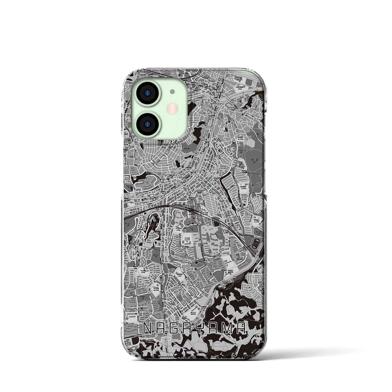 【永山(東京都)】地図柄iPhoneケース(クリアタイプ)