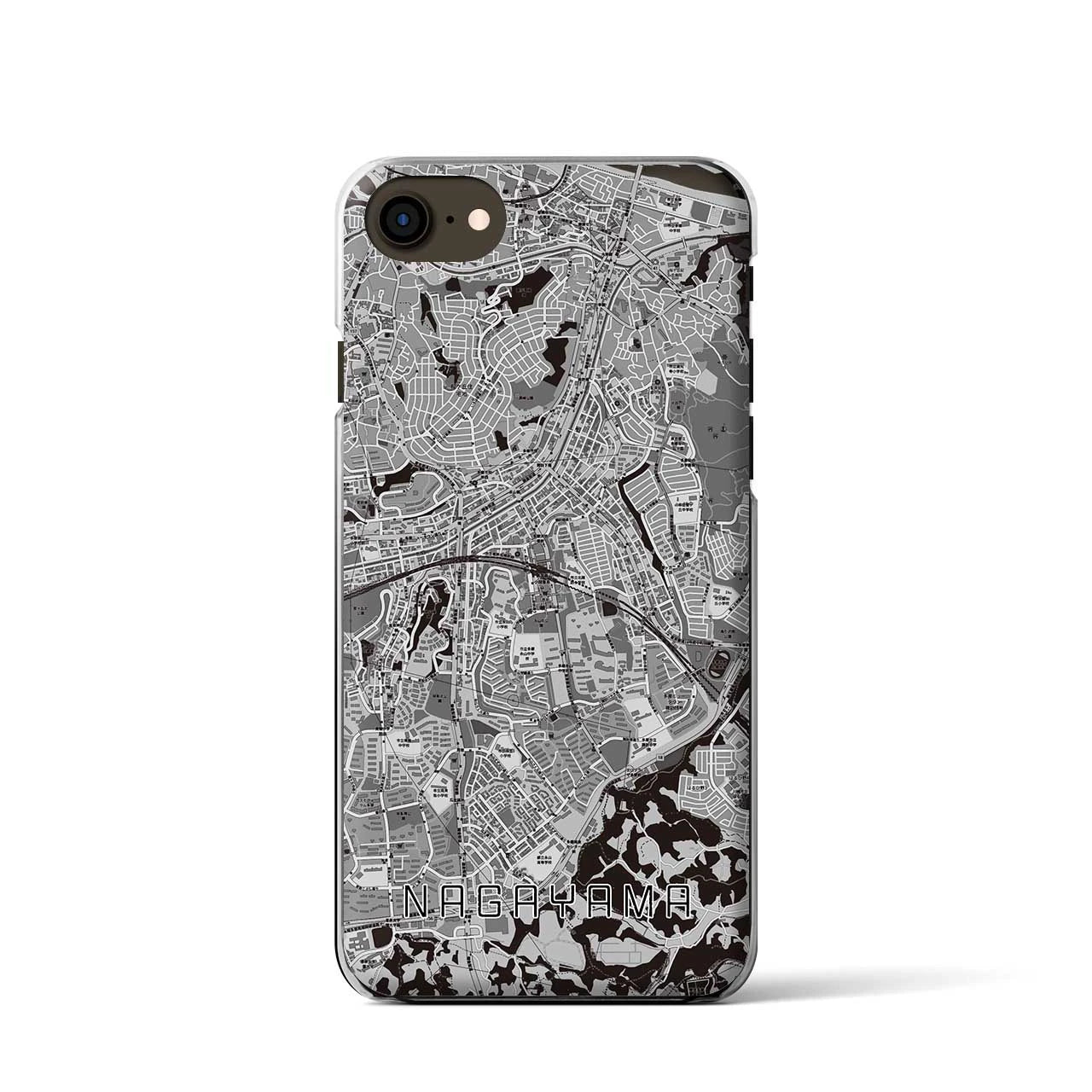 【永山(東京都)】地図柄iPhoneケース(クリアタイプ)