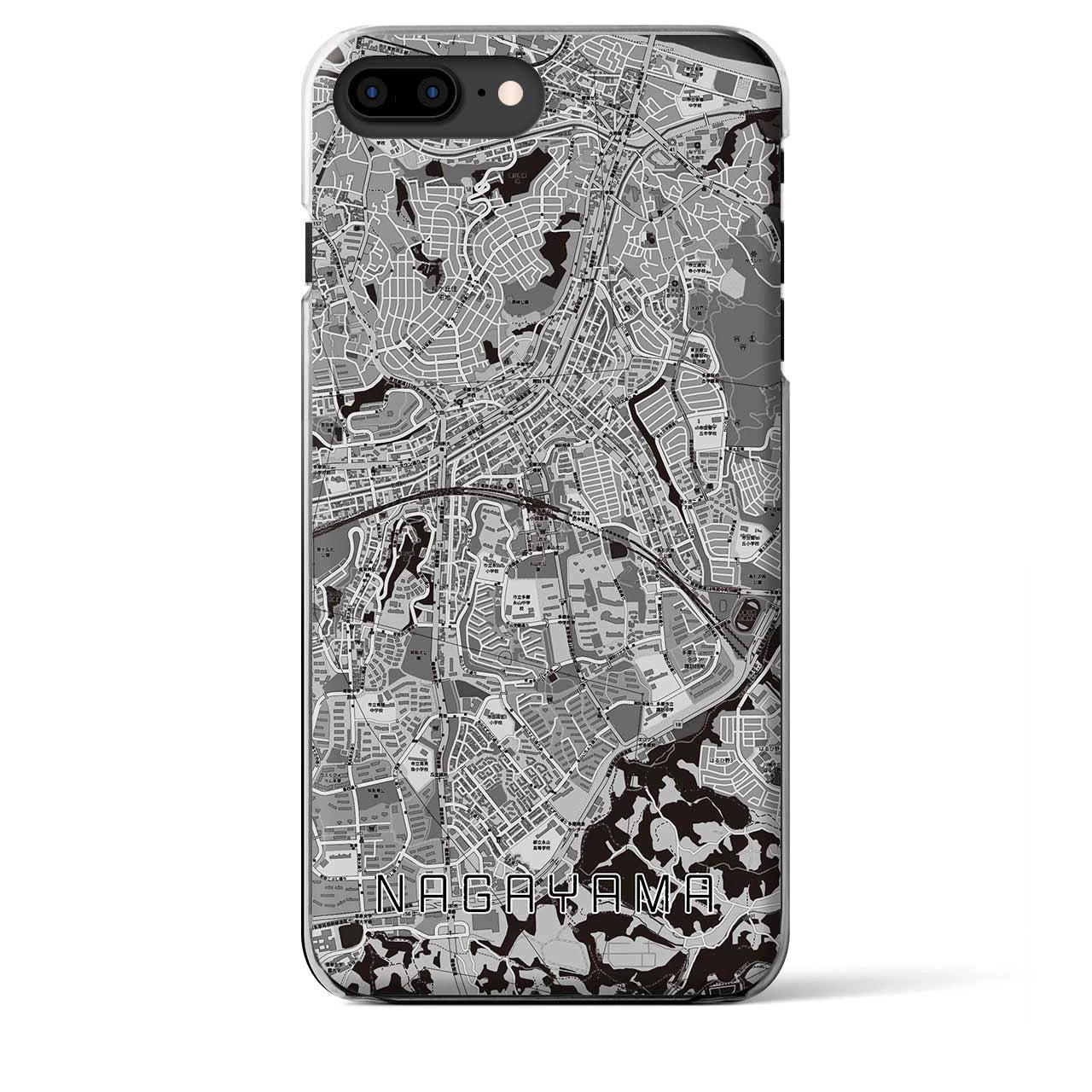 【永山(東京都)】地図柄iPhoneケース(クリアタイプ)