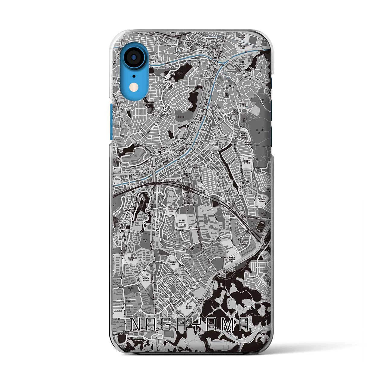【永山(東京都)】地図柄iPhoneケース(クリアタイプ)
