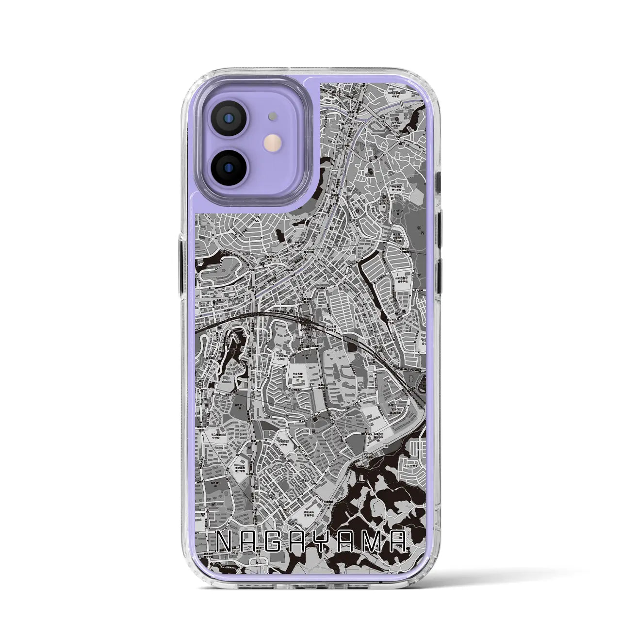 【永山(東京都)】地図柄iPhoneケース(MagSafeタイプ)