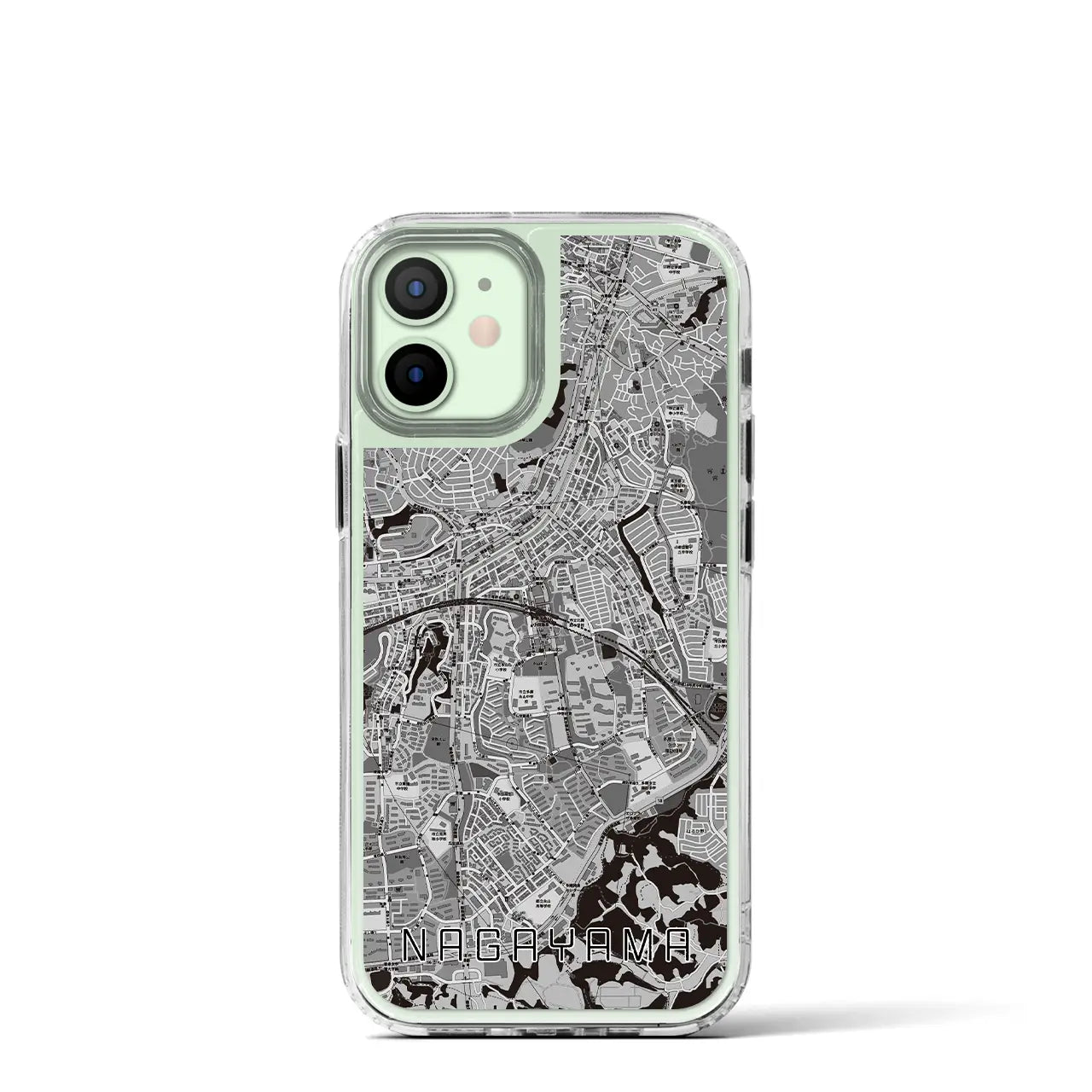 【永山(東京都)】地図柄iPhoneケース(MagSafeタイプ)