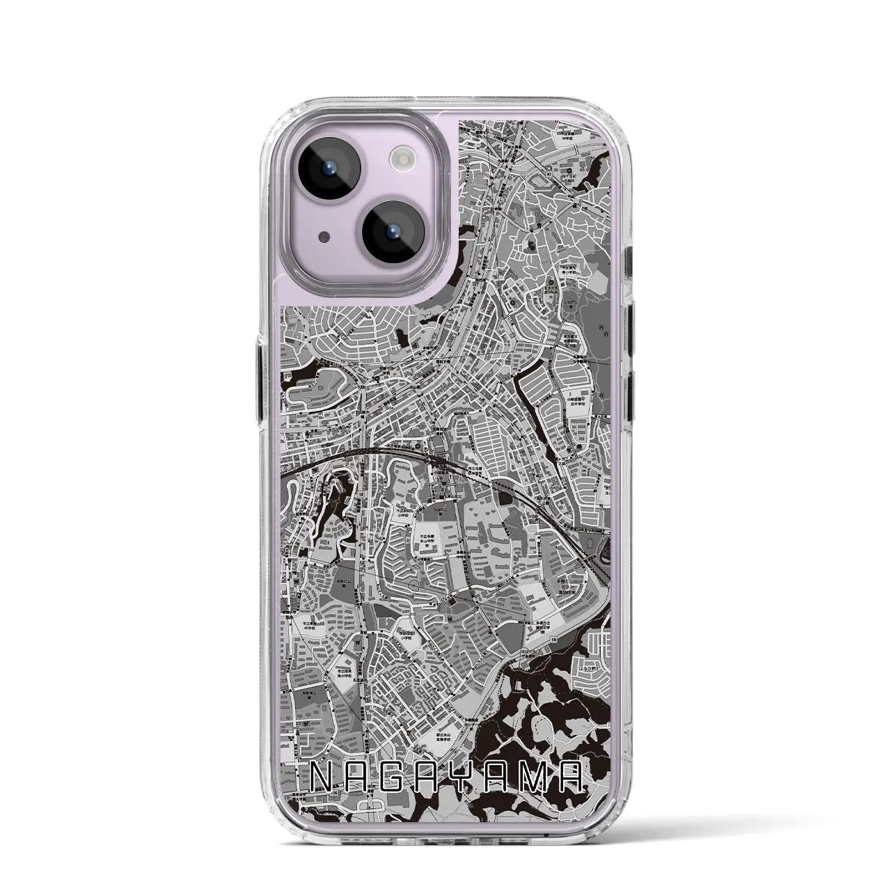 【永山(東京都)】地図柄iPhoneケース(MagSafeタイプ)