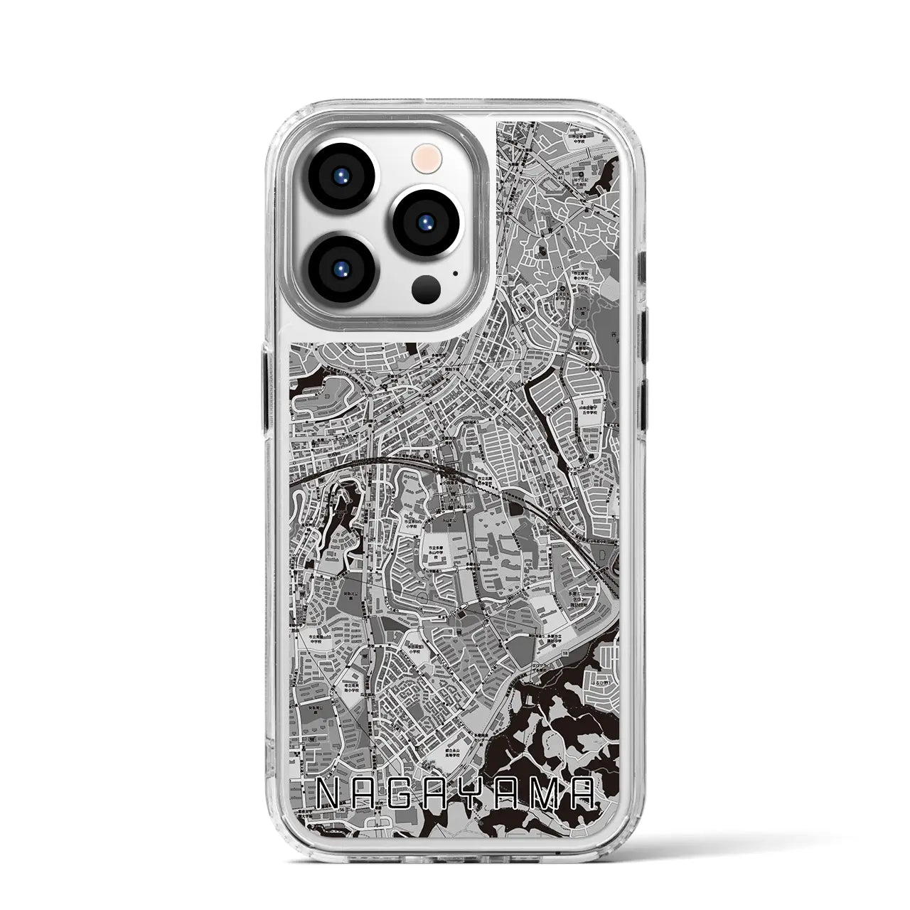 【永山(東京都)】地図柄iPhoneケース(MagSafeタイプ)