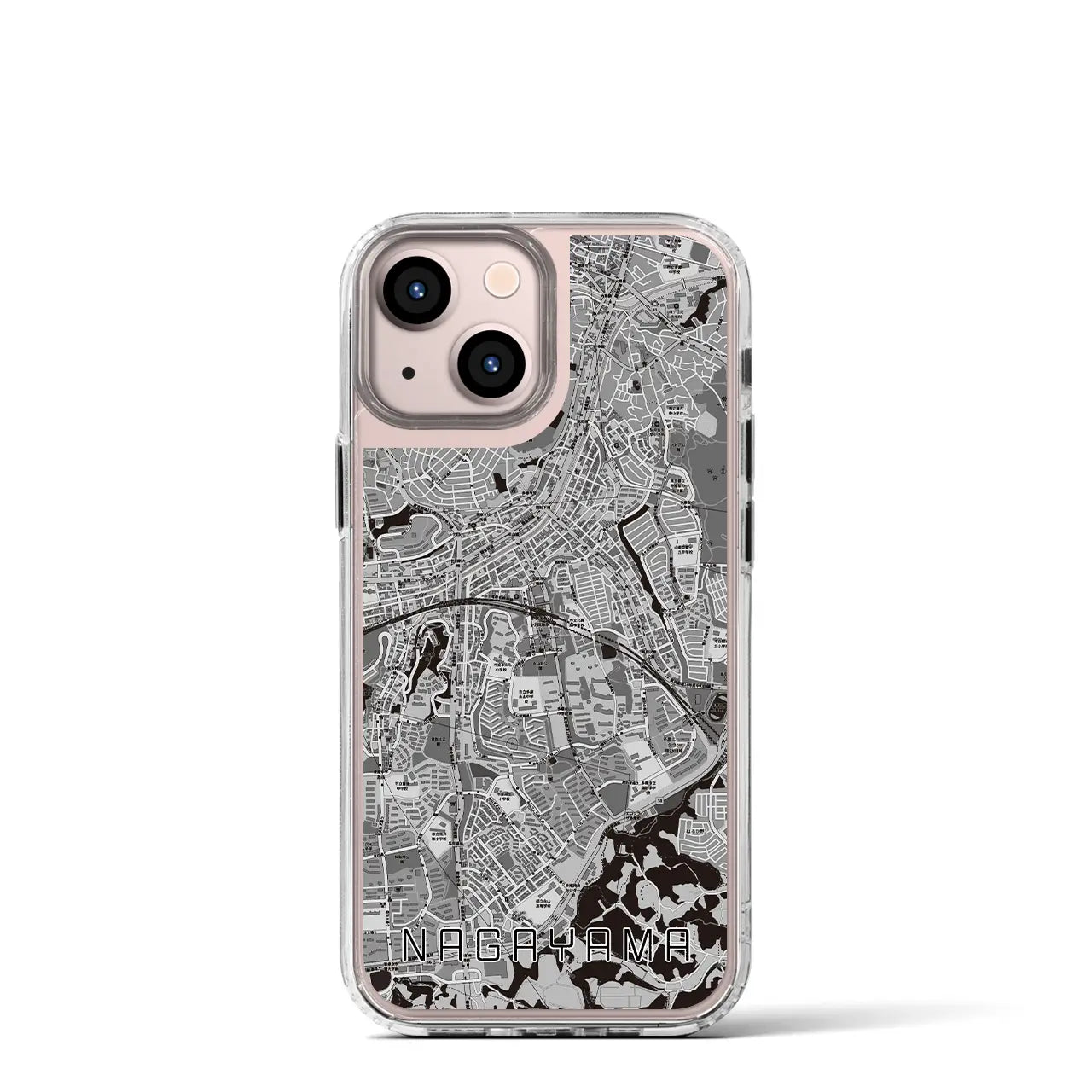 【永山(東京都)】地図柄iPhoneケース(MagSafeタイプ)