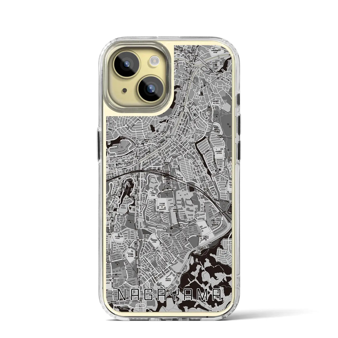 【永山(東京都)】地図柄iPhoneケース(MagSafeタイプ)