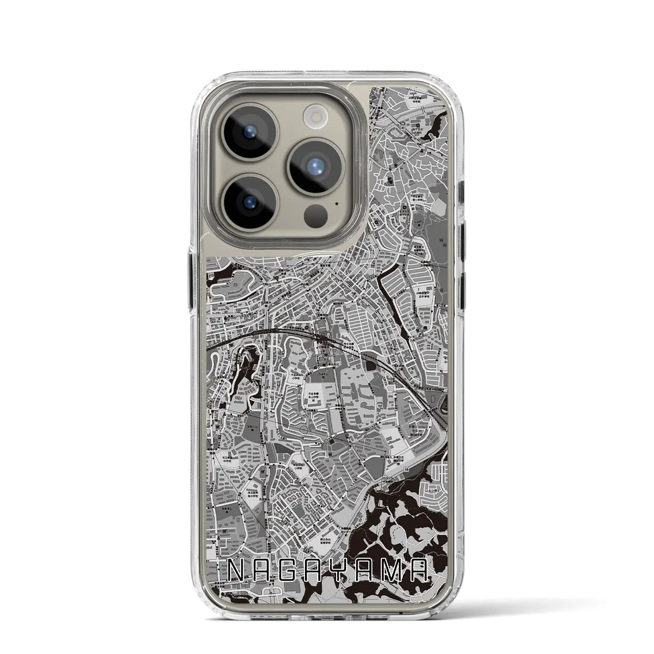 【永山(東京都)】地図柄iPhoneケース(MagSafeタイプ)