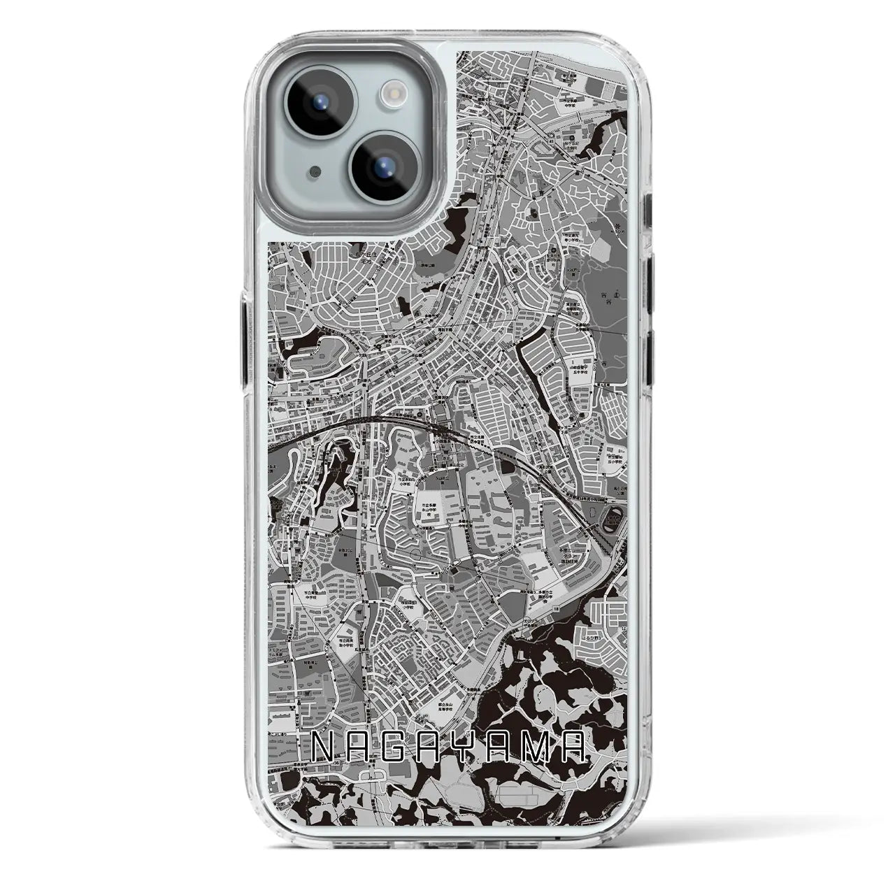 【永山(東京都)】地図柄iPhoneケース(MagSafeタイプ)