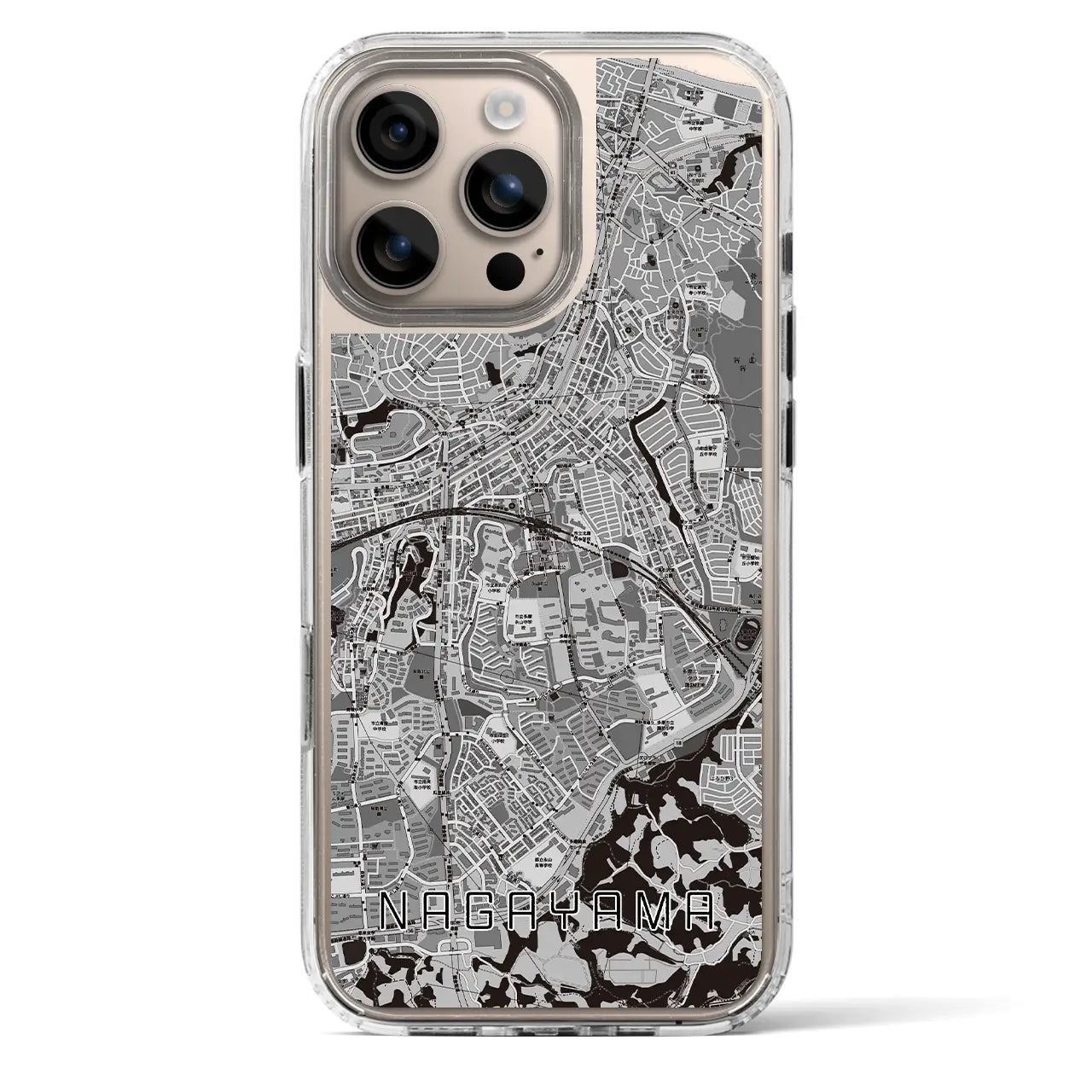 【永山(東京都)】地図柄iPhoneケース(MagSafeタイプ)