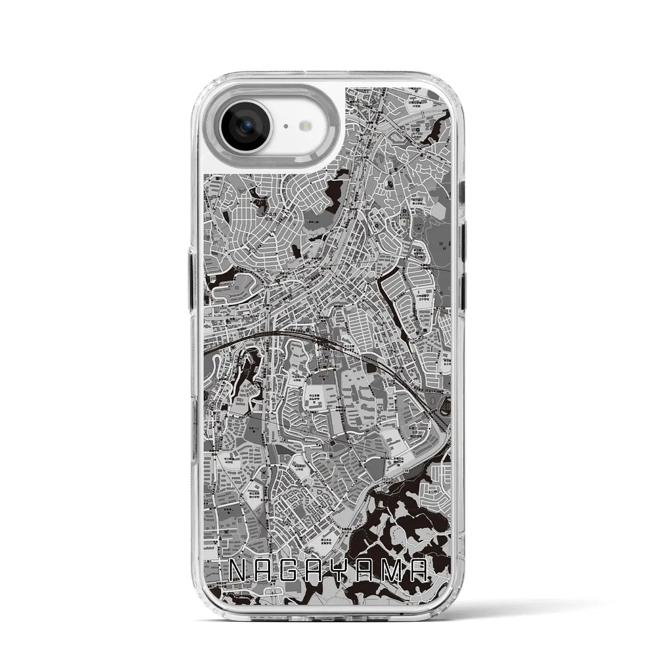 【永山(東京都)】地図柄iPhoneケース(MagSafeタイプ)