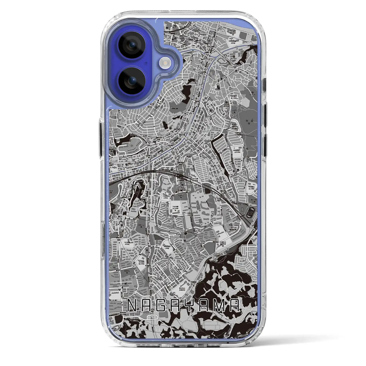 【永山(東京都)】地図柄iPhoneケース(MagSafeタイプ)