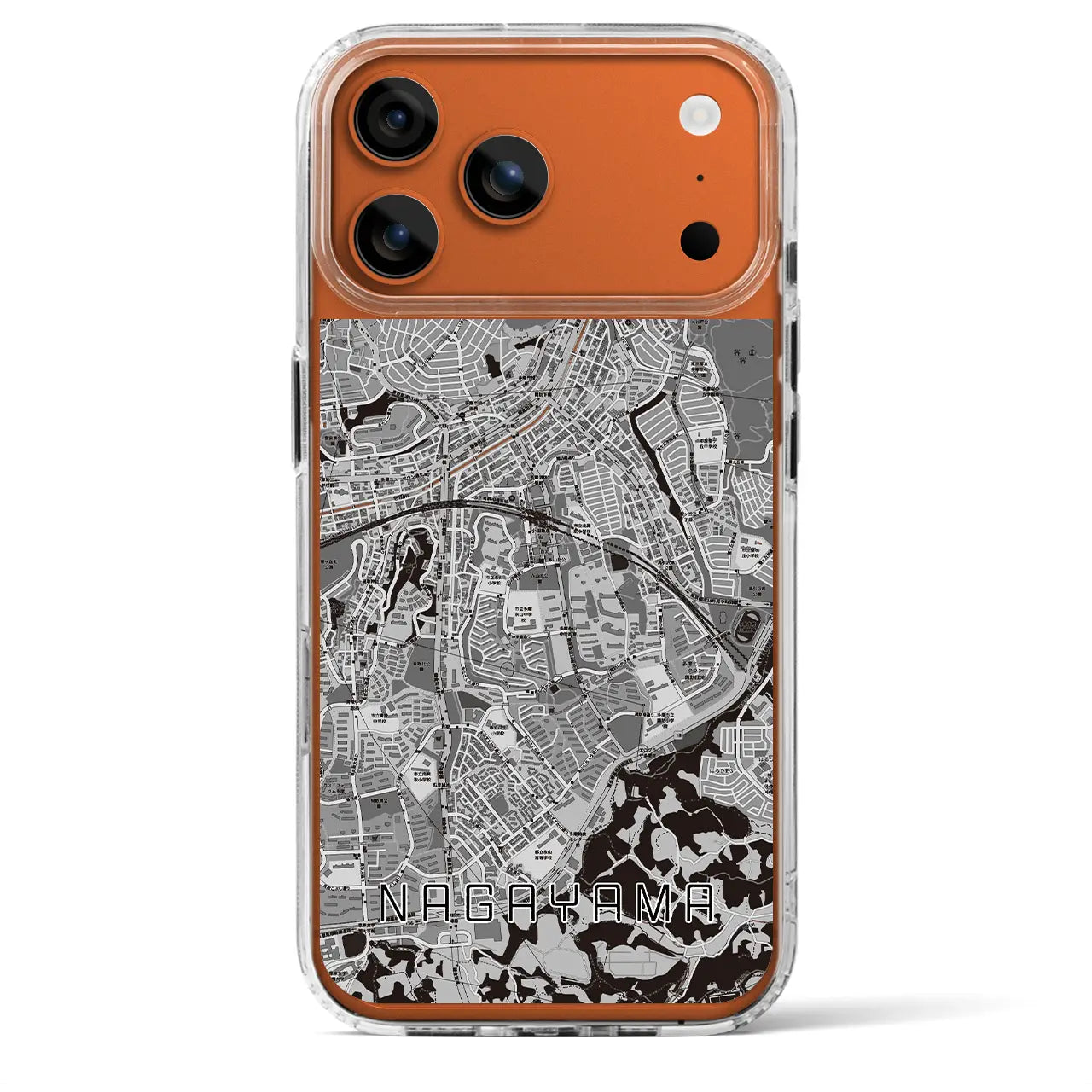 【永山(東京都)】地図柄iPhoneケース(MagSafeタイプ)