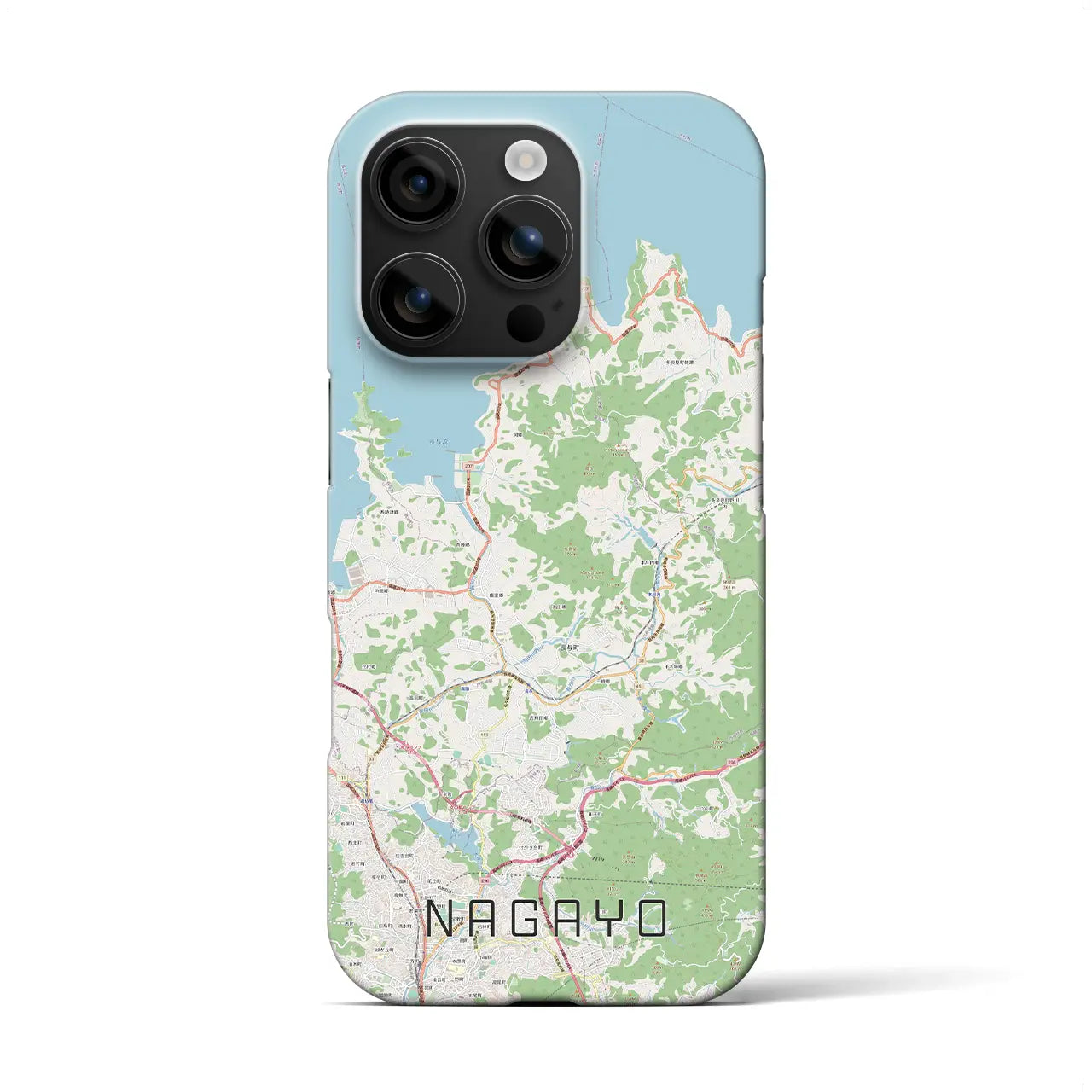 【長与(長崎県)】地図柄iPhoneケース(バックカバータイプ)
