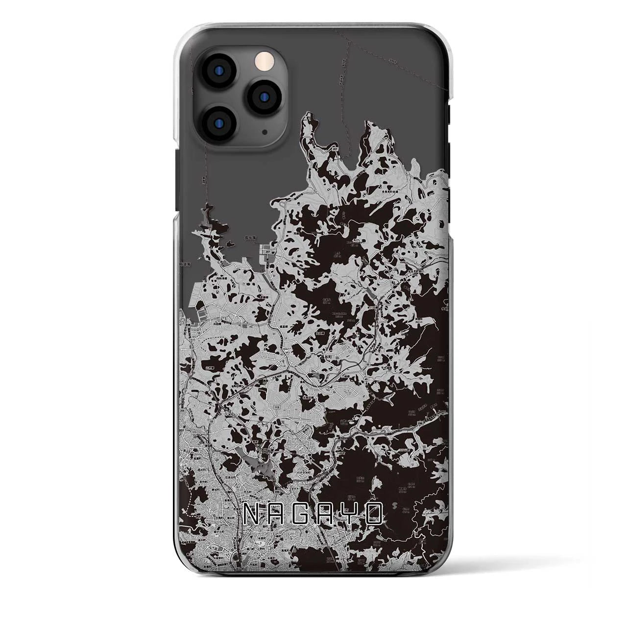 【長与(長崎県)】地図柄iPhoneケース(クリアタイプ)