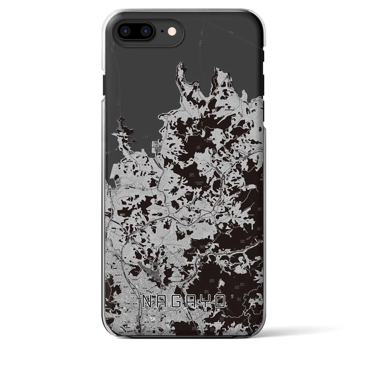 【長与(長崎県)】地図柄iPhoneケース(クリアタイプ)