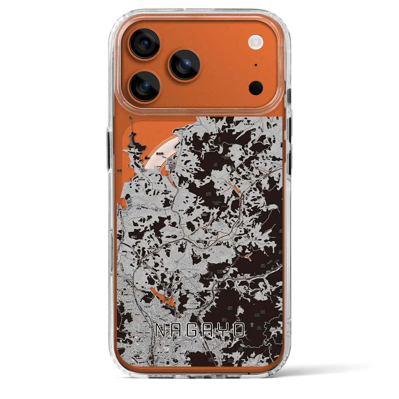 【長与(長崎県)】地図柄iPhoneケース(MagSafeタイプ)