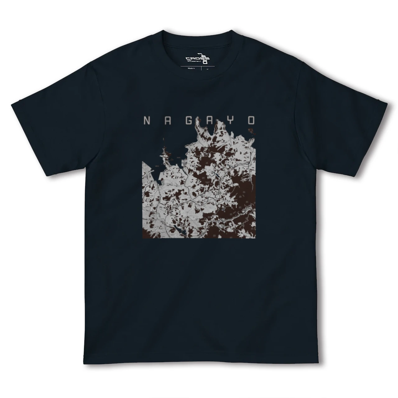 【長与(長崎県)】地図柄ヘビーウェイトTシャツ