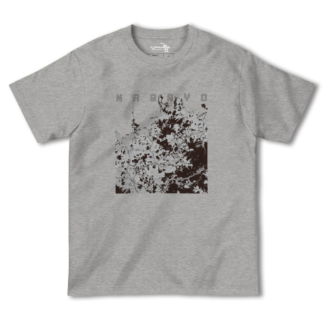 【長与(長崎県)】地図柄ヘビーウェイトTシャツ