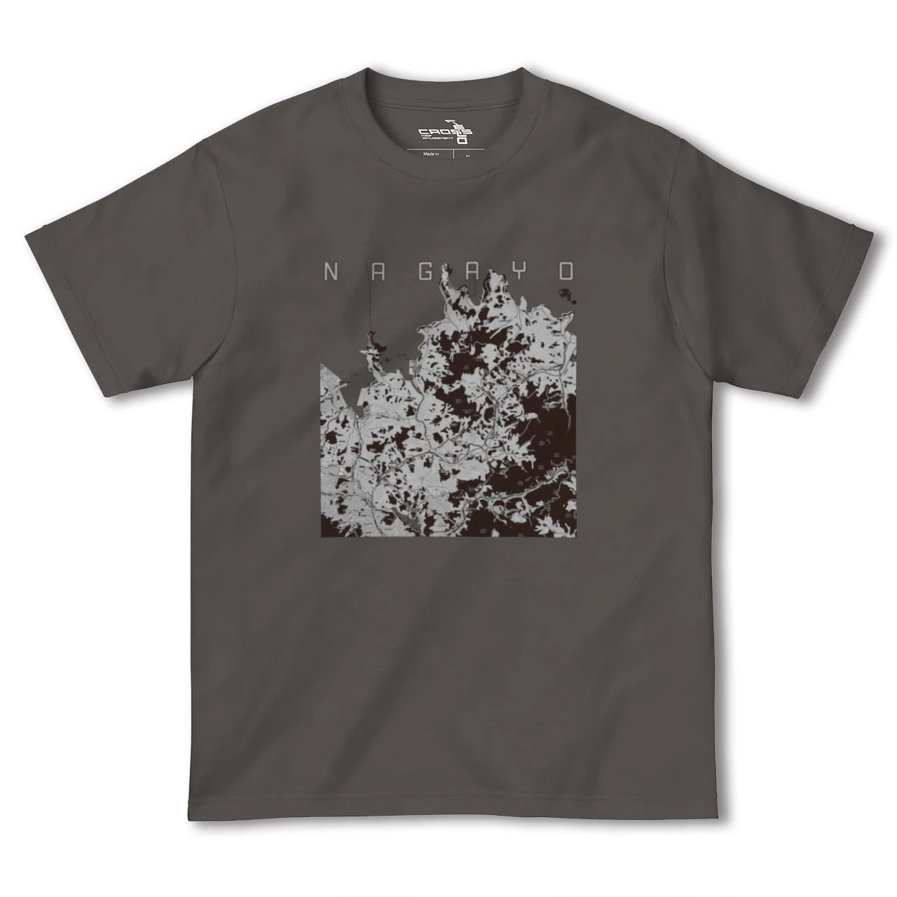 【長与(長崎県)】地図柄ヘビーウェイトTシャツ