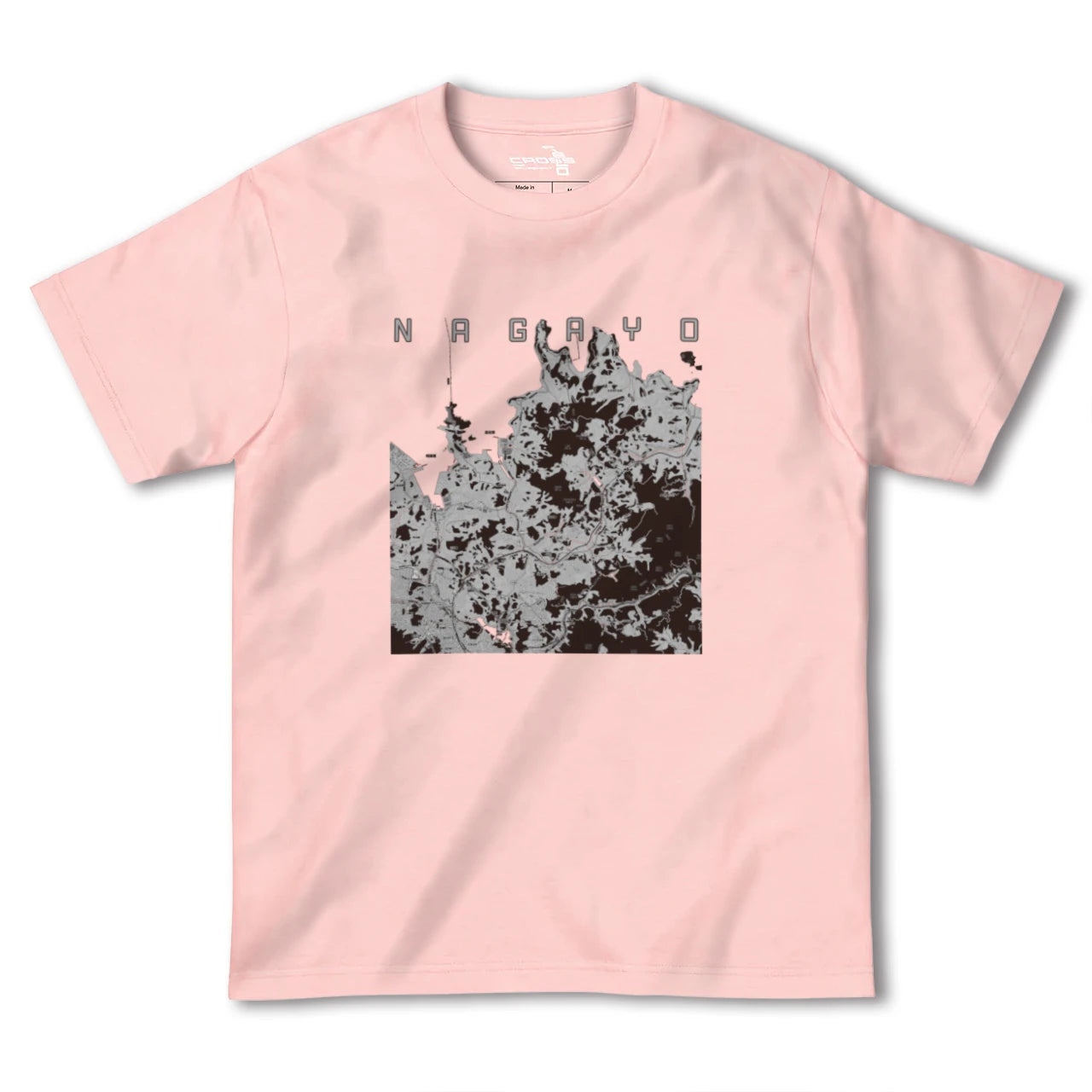 【長与(長崎県)】地図柄ヘビーウェイトTシャツ