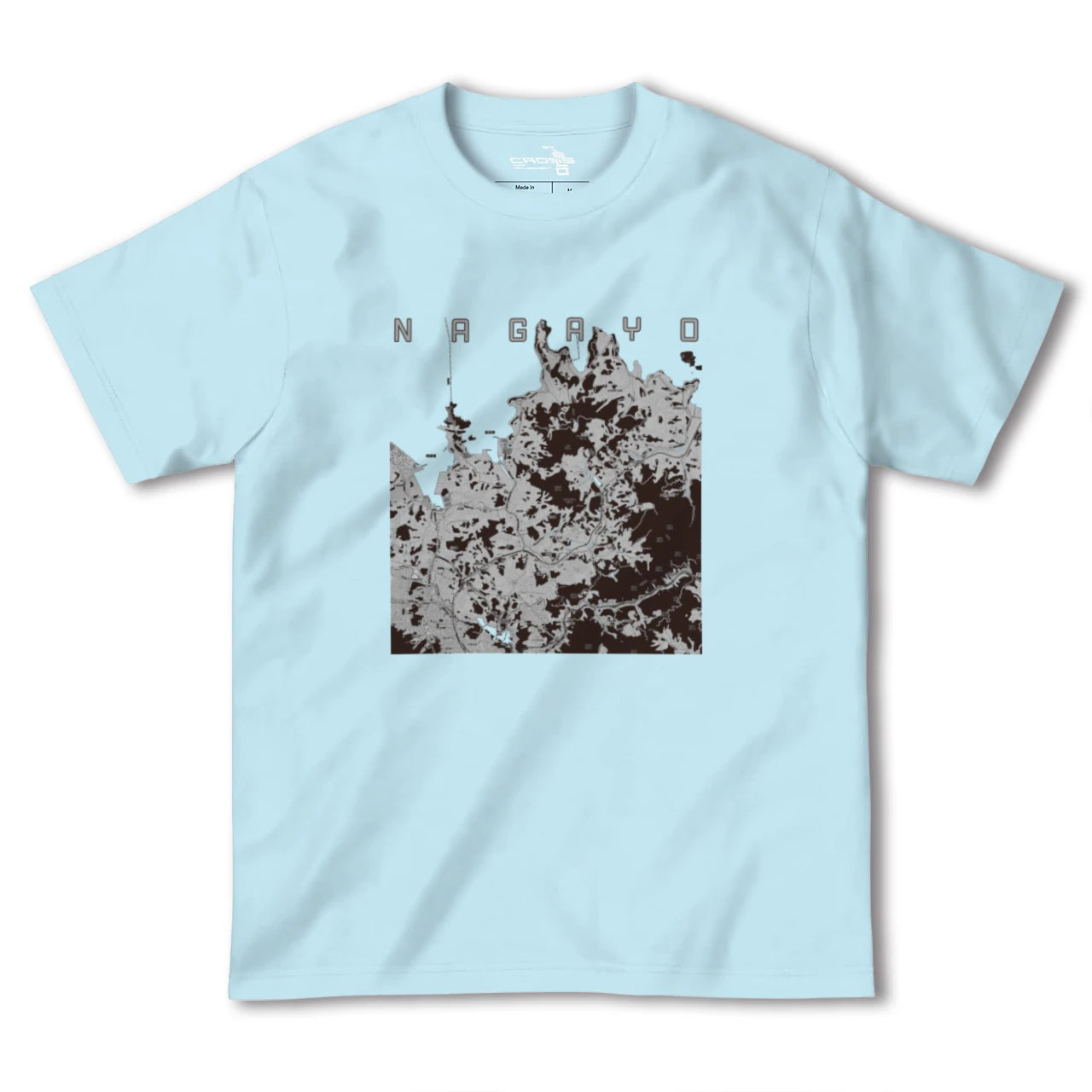 【長与(長崎県)】地図柄ヘビーウェイトTシャツ