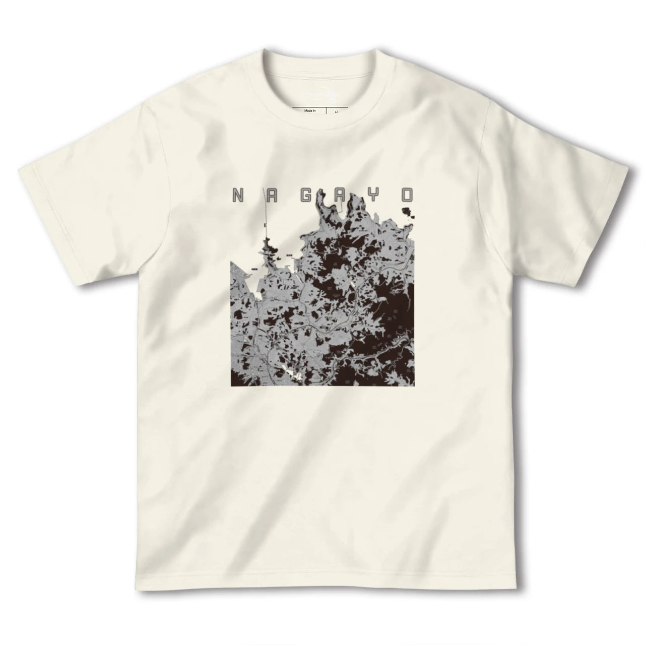 【長与(長崎県)】地図柄ヘビーウェイトTシャツ