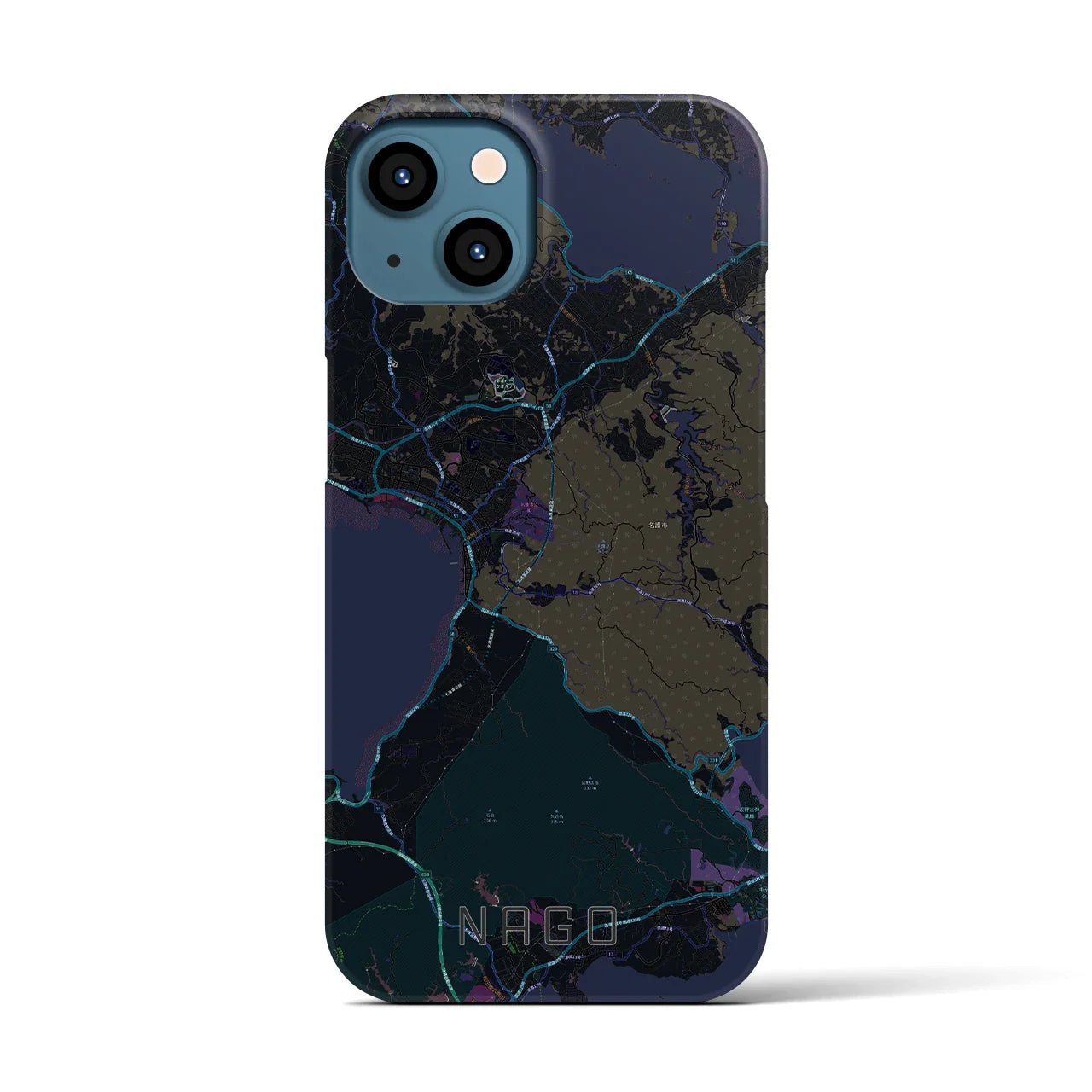 【名護(沖縄県)】地図柄iPhoneケース(バックカバータイプ)