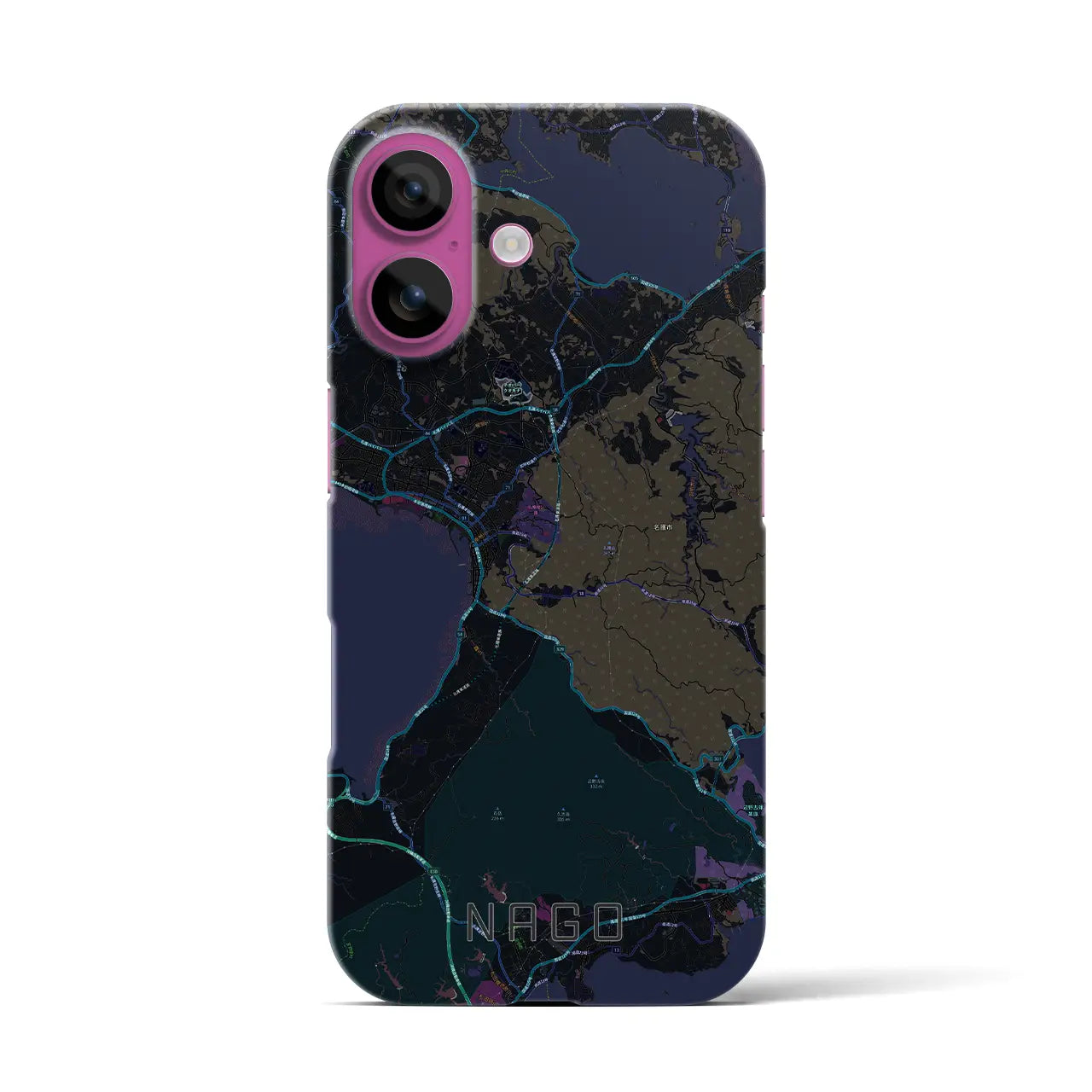 【名護(沖縄県)】地図柄iPhoneケース(バックカバータイプ)