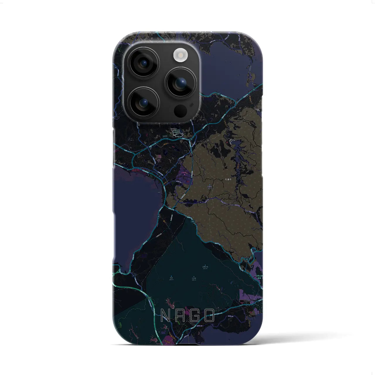 【名護(沖縄県)】地図柄iPhoneケース(バックカバータイプ)