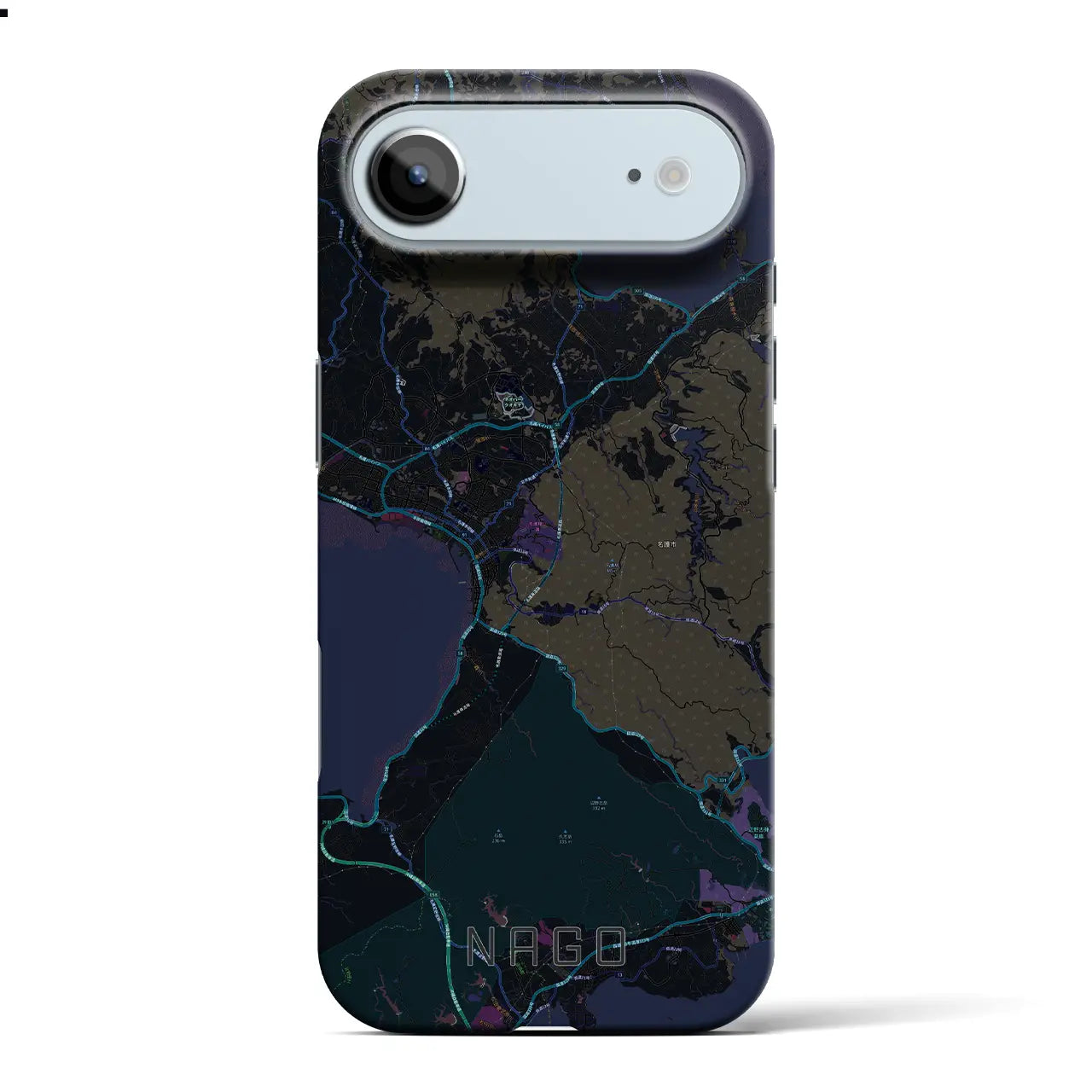 【名護(沖縄県)】地図柄iPhoneケース(バックカバータイプ)