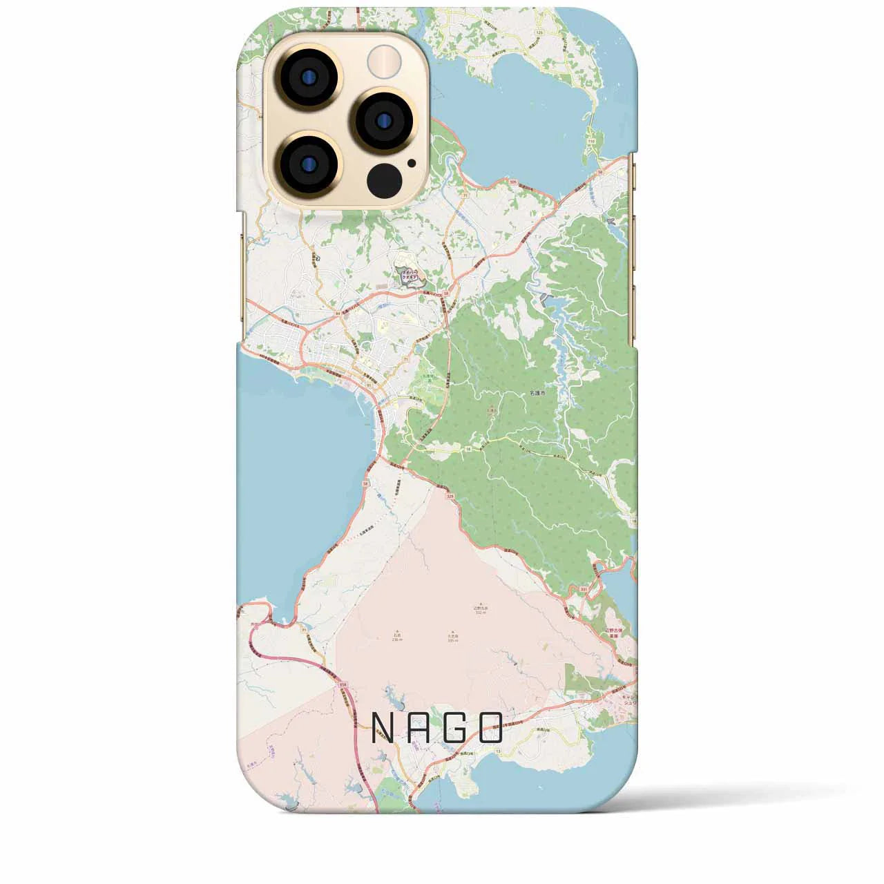 【名護(沖縄県)】地図柄iPhoneケース(バックカバータイプ)