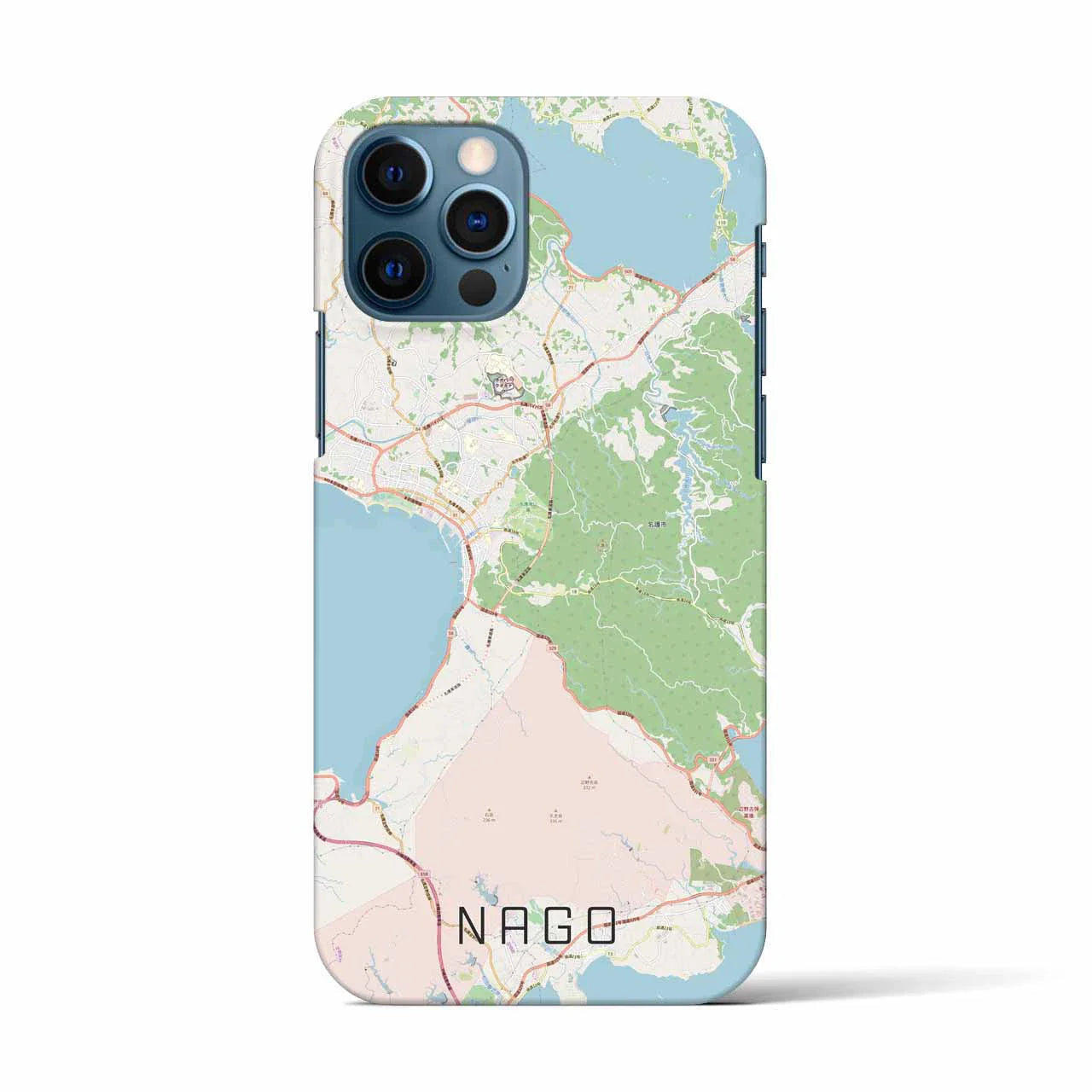 【名護(沖縄県)】地図柄iPhoneケース(バックカバータイプ)