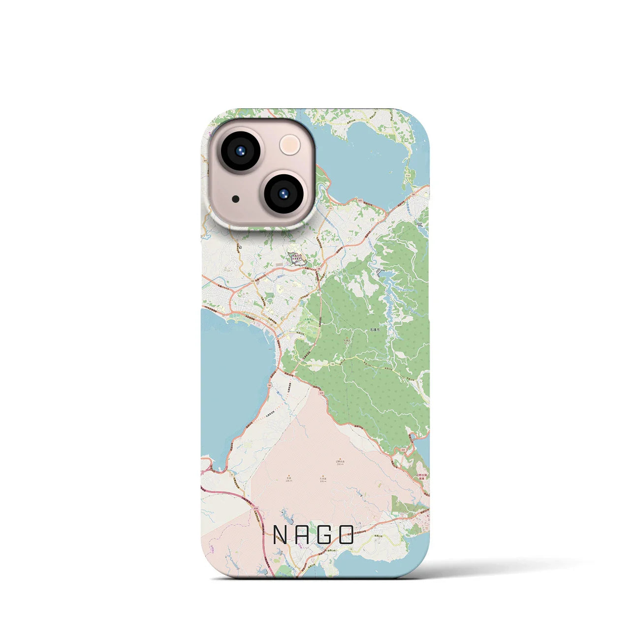 【名護(沖縄県)】地図柄iPhoneケース(バックカバータイプ)