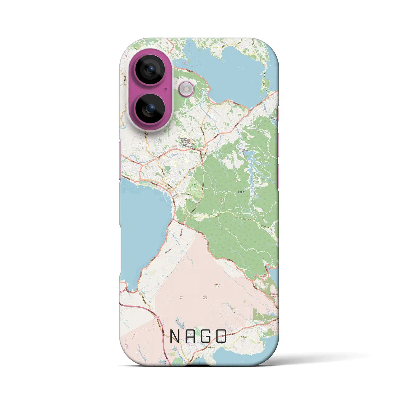 【名護(沖縄県)】地図柄iPhoneケース(バックカバータイプ)