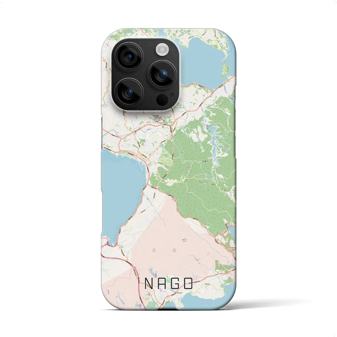 【名護(沖縄県)】地図柄iPhoneケース(バックカバータイプ)