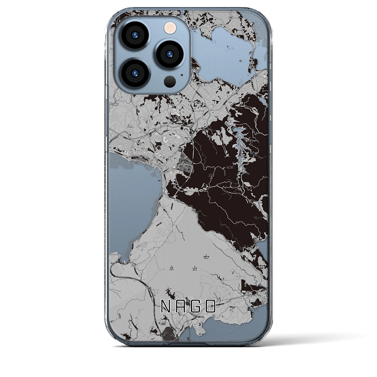 【名護(沖縄県)】地図柄iPhoneケース(クリアタイプ)