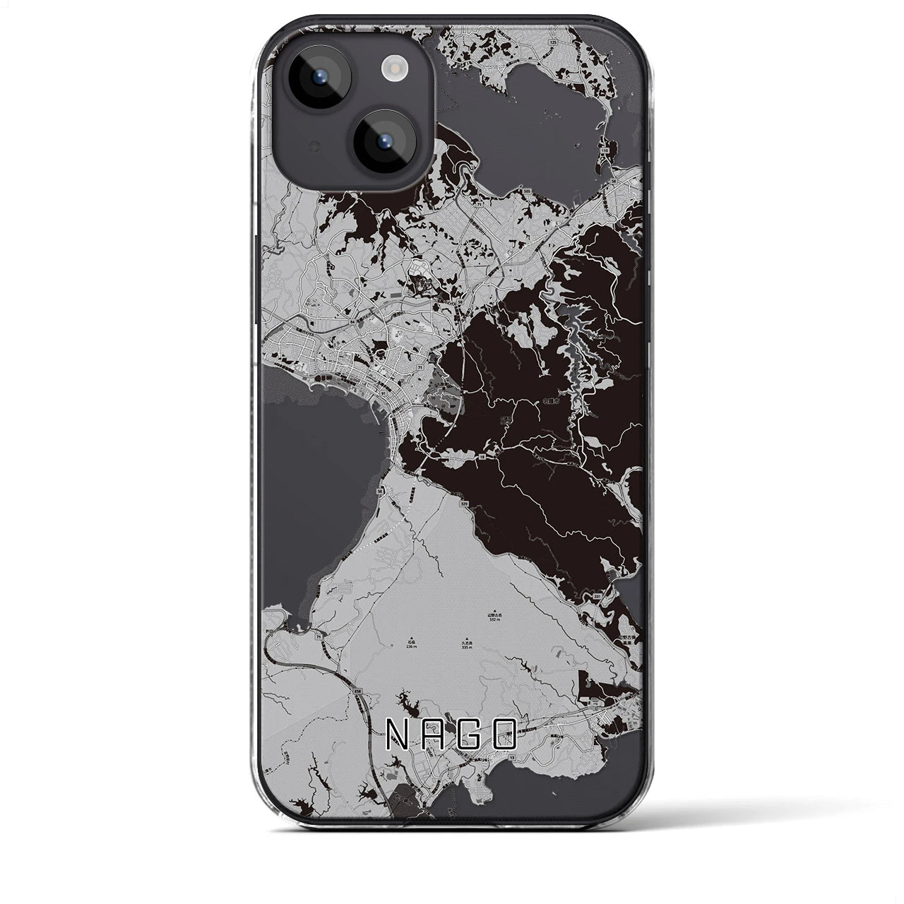 【名護(沖縄県)】地図柄iPhoneケース(クリアタイプ)