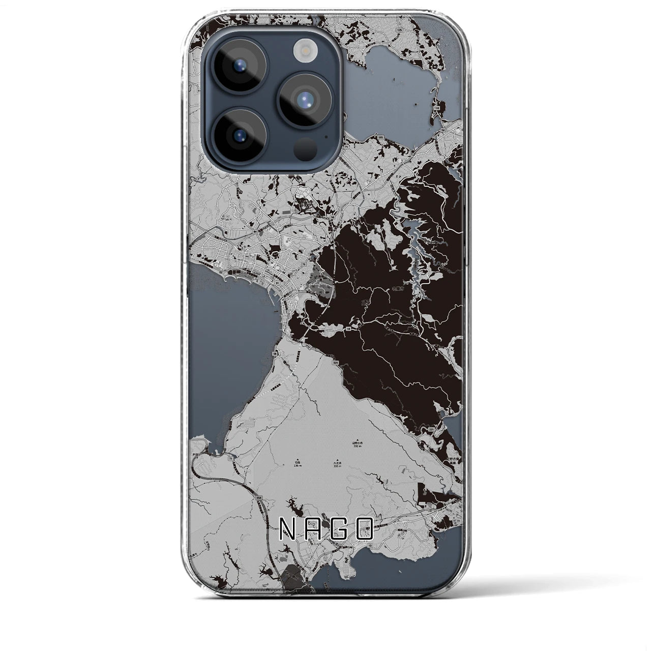 【名護(沖縄県)】地図柄iPhoneケース(クリアタイプ)