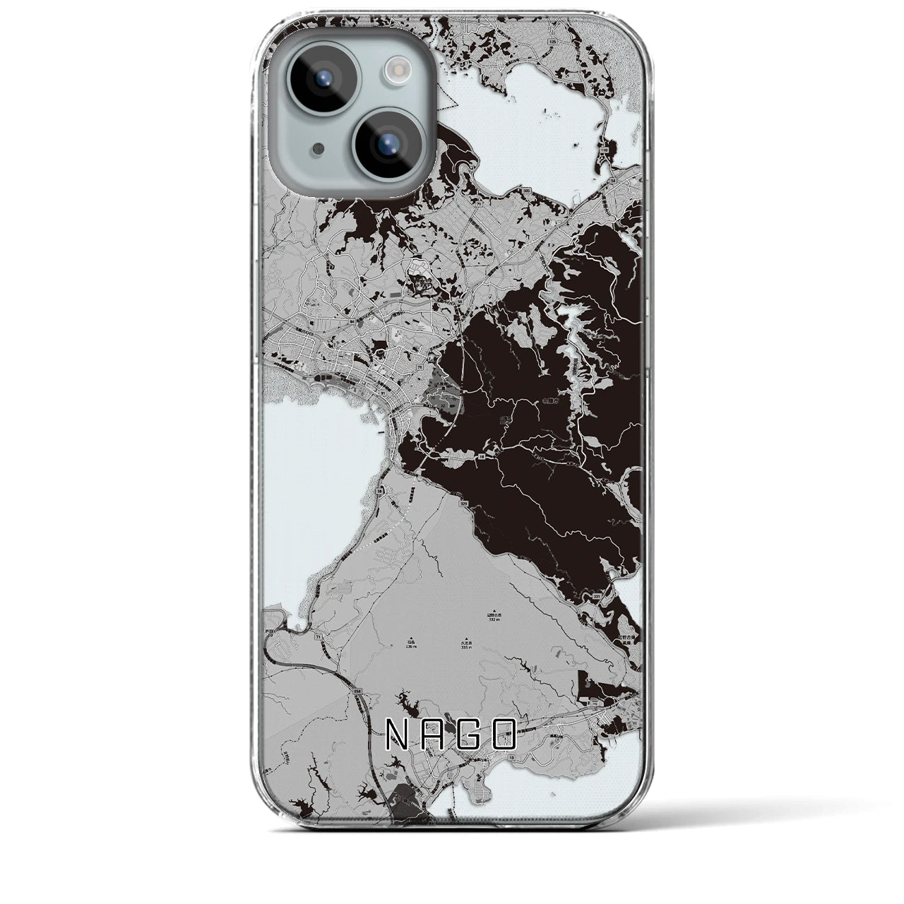 【名護(沖縄県)】地図柄iPhoneケース(クリアタイプ)