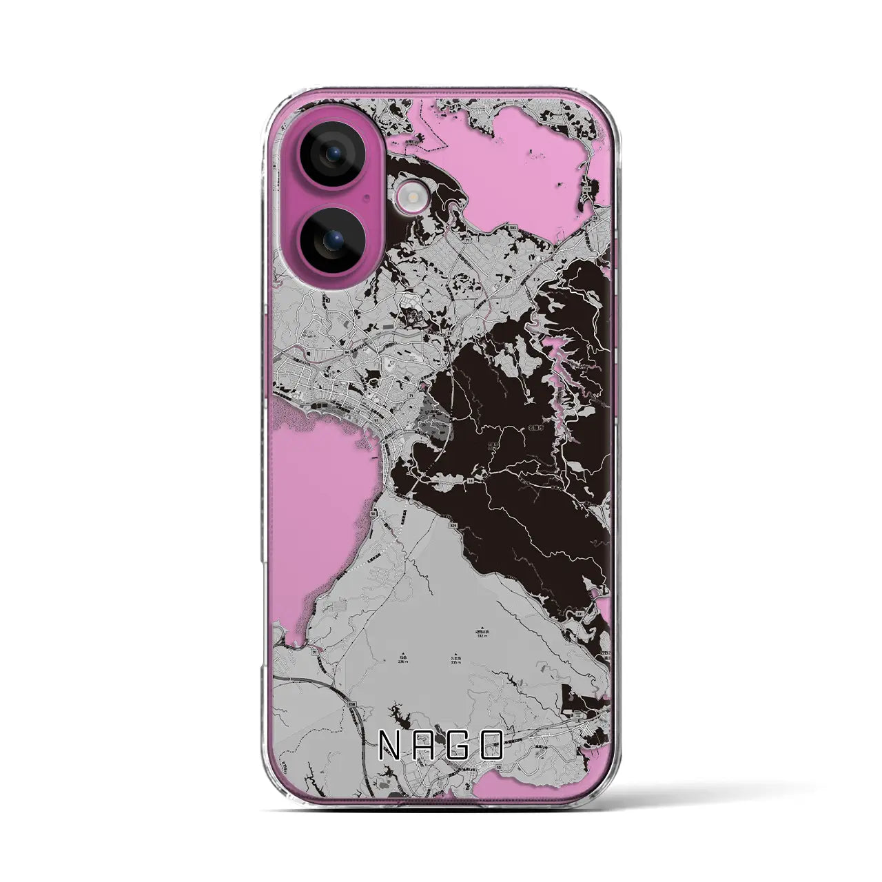 【名護(沖縄県)】地図柄iPhoneケース(クリアタイプ)
