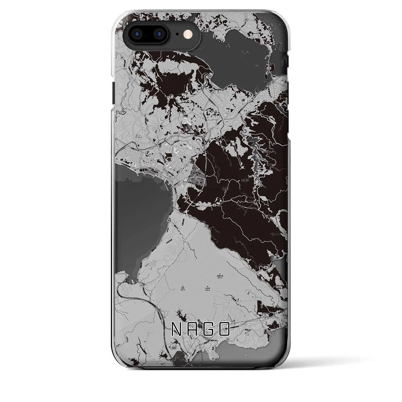 【名護(沖縄県)】地図柄iPhoneケース(クリアタイプ)