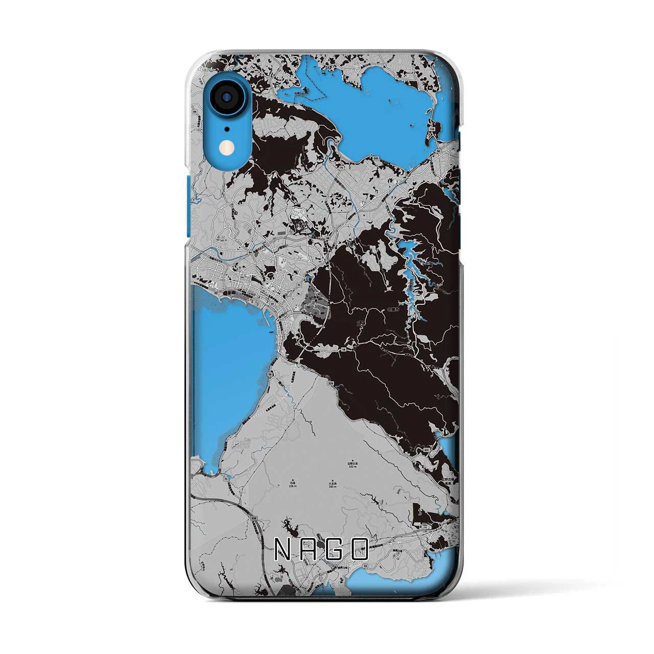 【名護(沖縄県)】地図柄iPhoneケース(クリアタイプ)