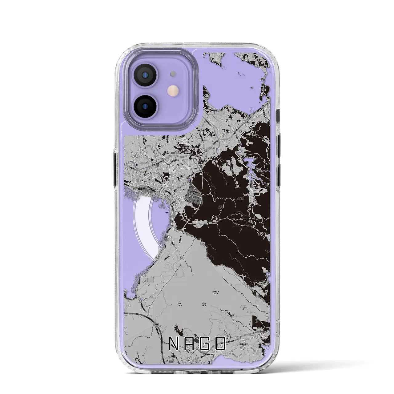 【名護(沖縄県)】地図柄iPhoneケース(MagSafeタイプ)