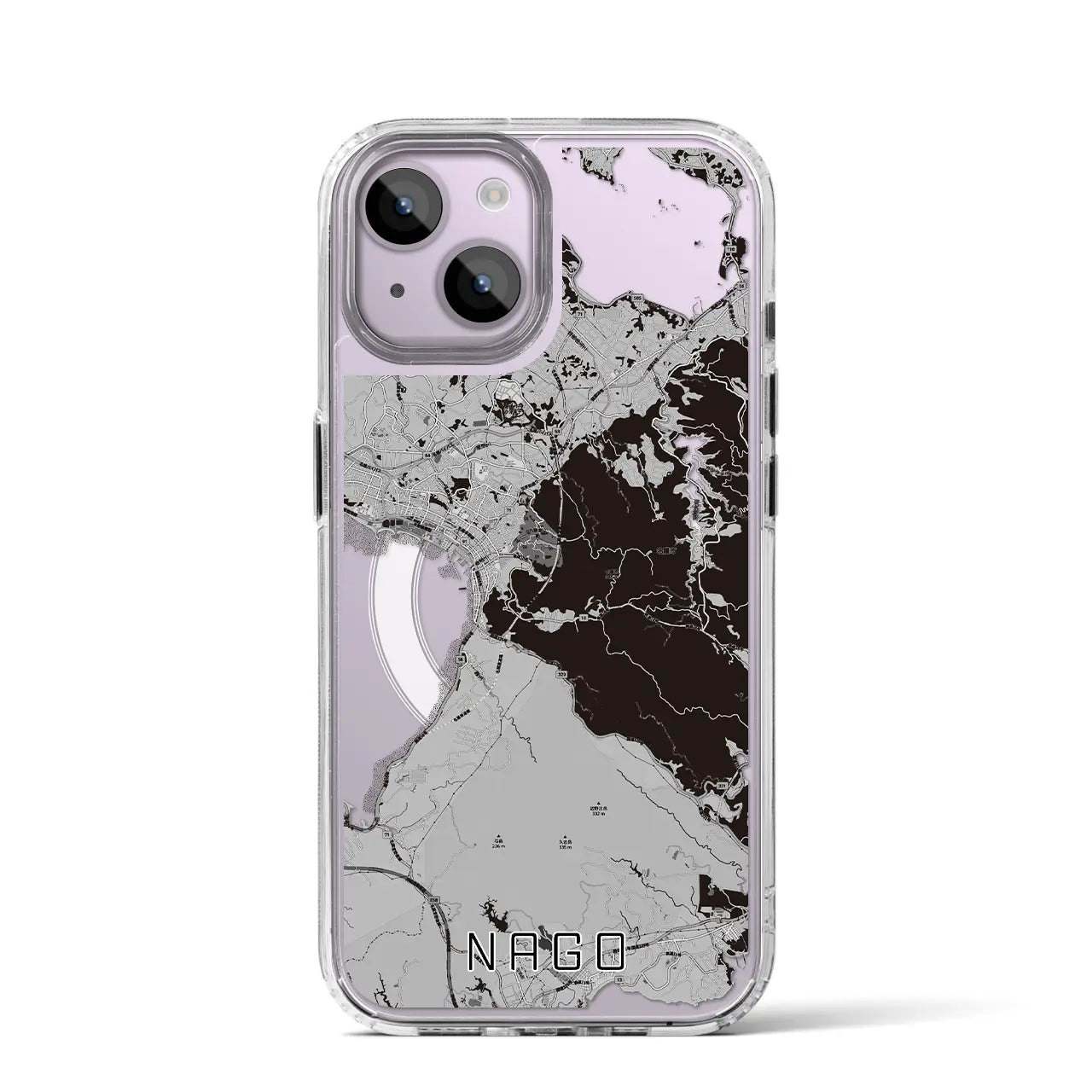 【名護(沖縄県)】地図柄iPhoneケース(MagSafeタイプ)