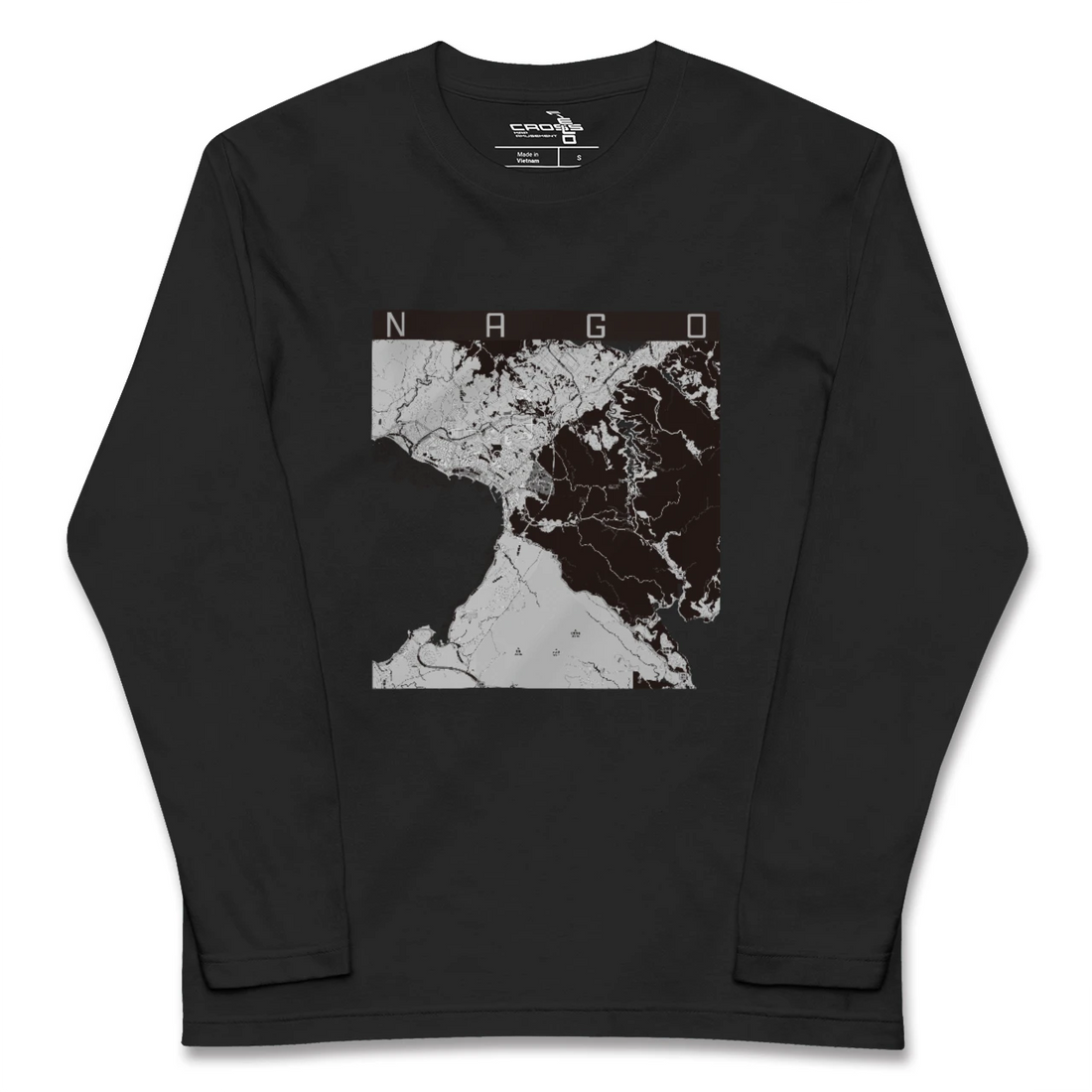 【名護(沖縄県)】地図柄ロングスリーブTシャツ