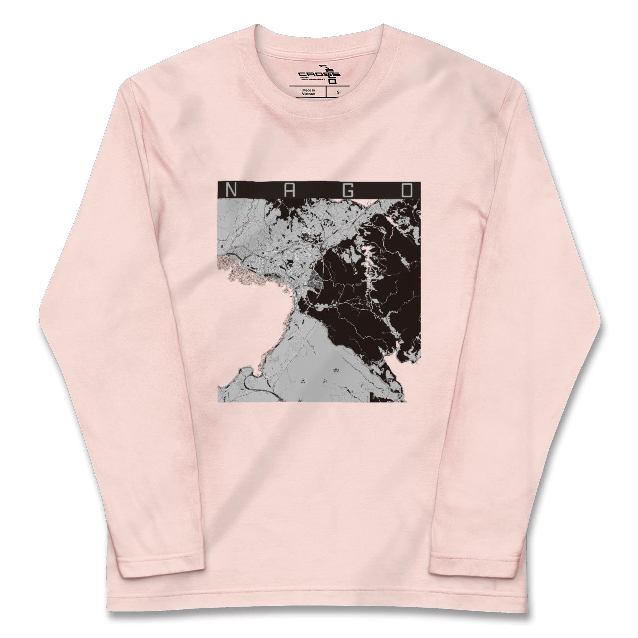 【名護(沖縄県)】地図柄ロングスリーブTシャツ