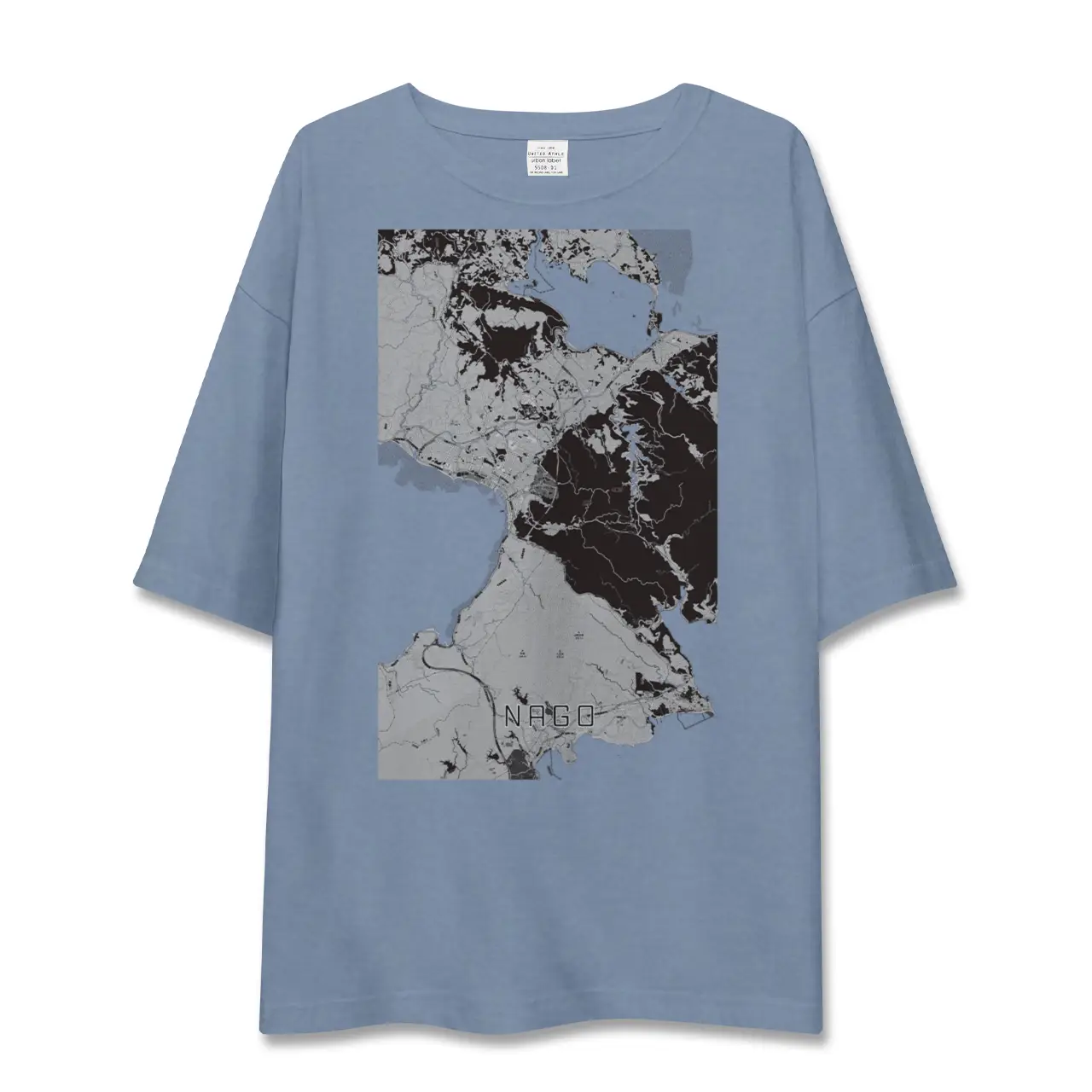 【名護(沖縄県)】地図柄ビッグシルエットTシャツ