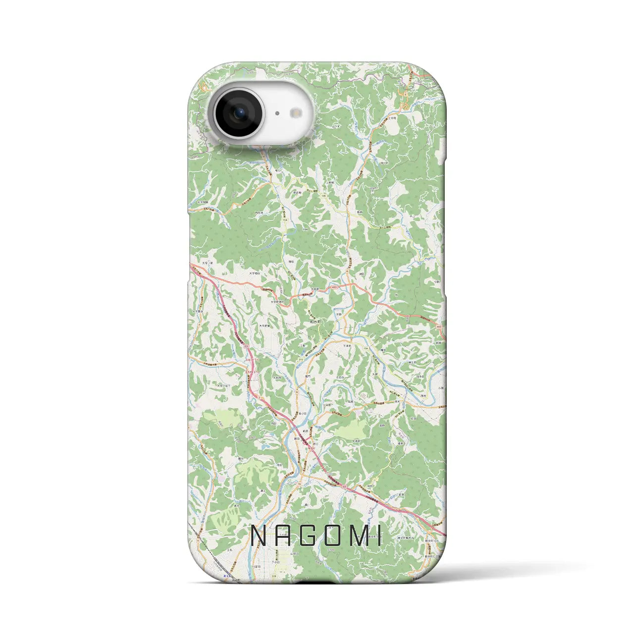 【和水(熊本県)】地図柄iPhoneケース(バックカバータイプ)