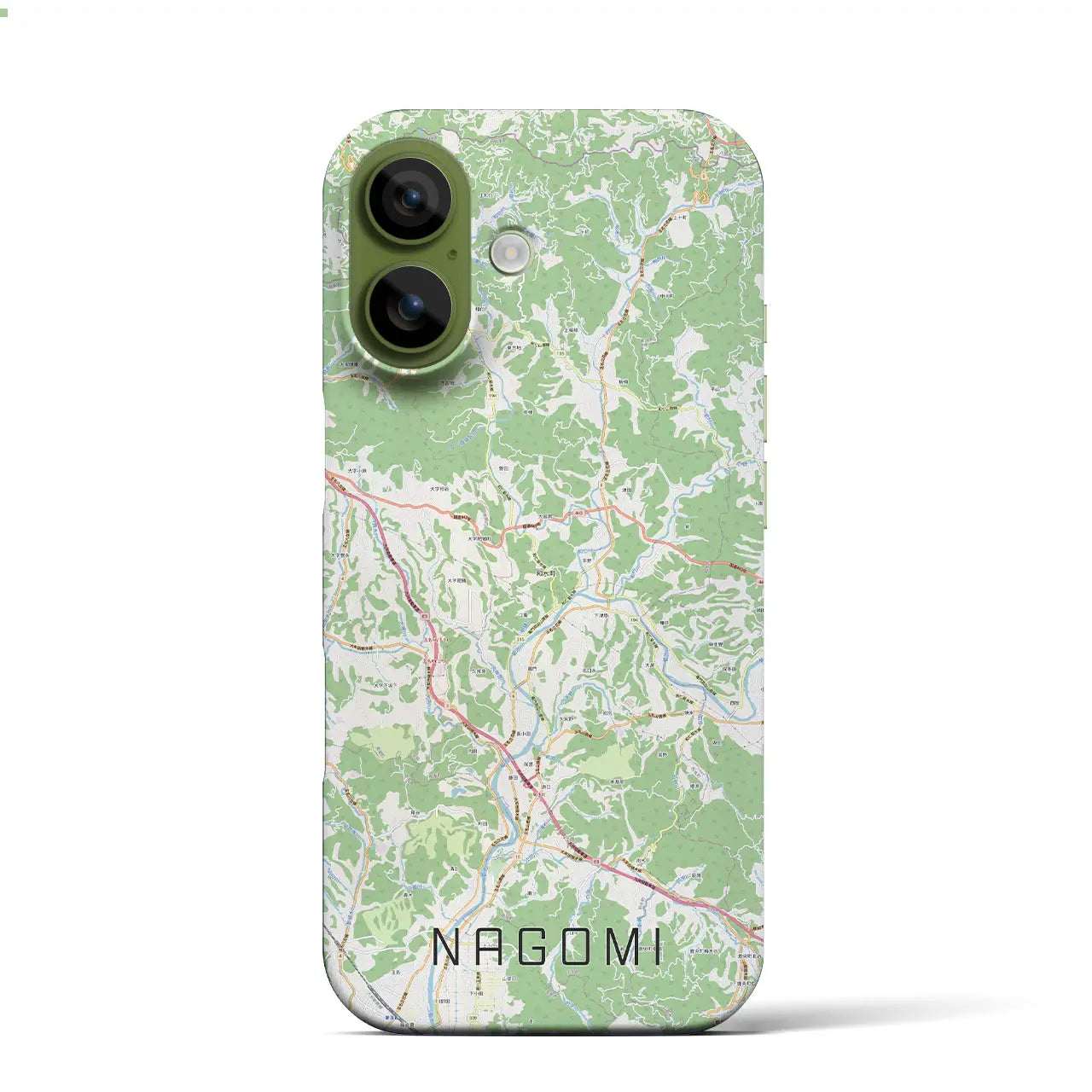 【和水(熊本県)】地図柄iPhoneケース(バックカバータイプ)