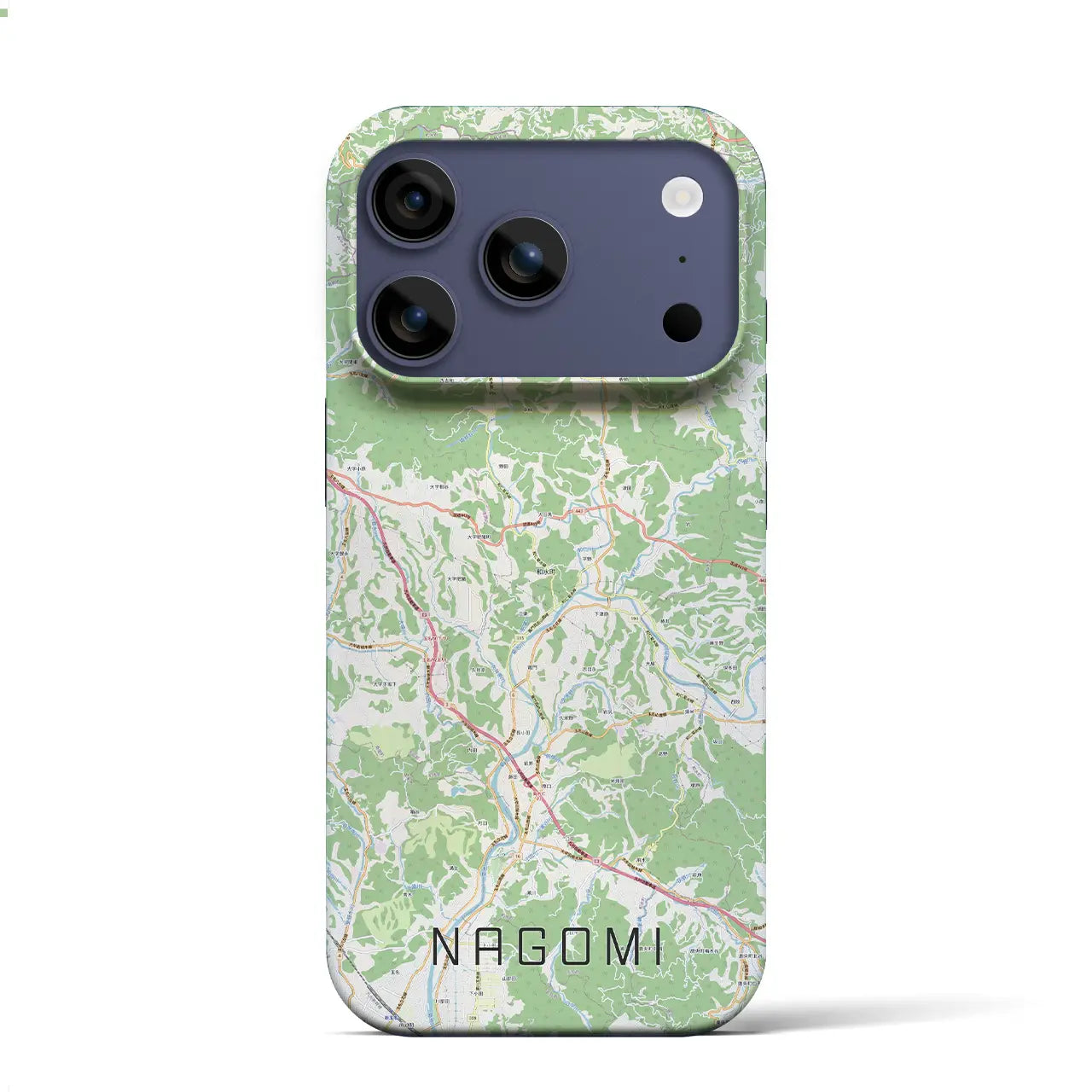 【和水(熊本県)】地図柄iPhoneケース(バックカバータイプ)